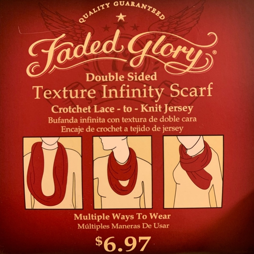 ⭐️Last Chance⭐️ Faded Glory Lace Infinity Scarf - Picture 4 of 8